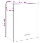 Armoires suspendues 2 pcs vieux bois 50x31x60cm bois ingénierie – Image 9