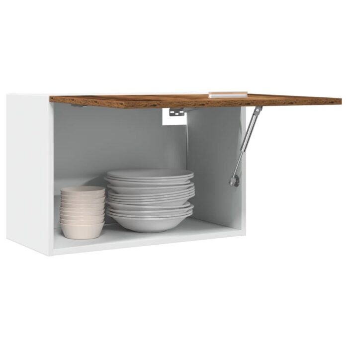 Armoire suspendue "Lyon" vieux bois 60x31x40 cm – Image 1