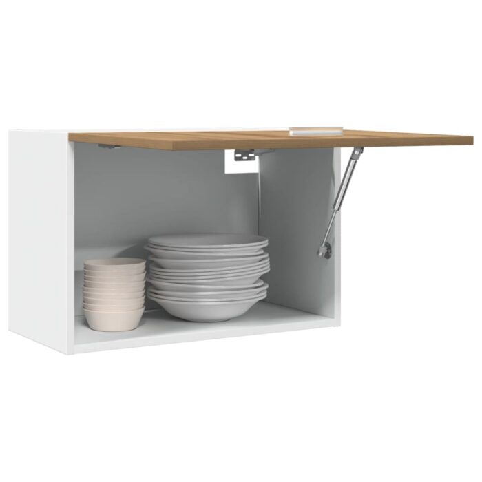 Armoire suspendue "Lyon" chêne artisanal 60x31x40 cm – Image 1