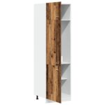 Armoire de réfrigérateur vieux bois 60x57x207cm bois ingénierie – Image 2
