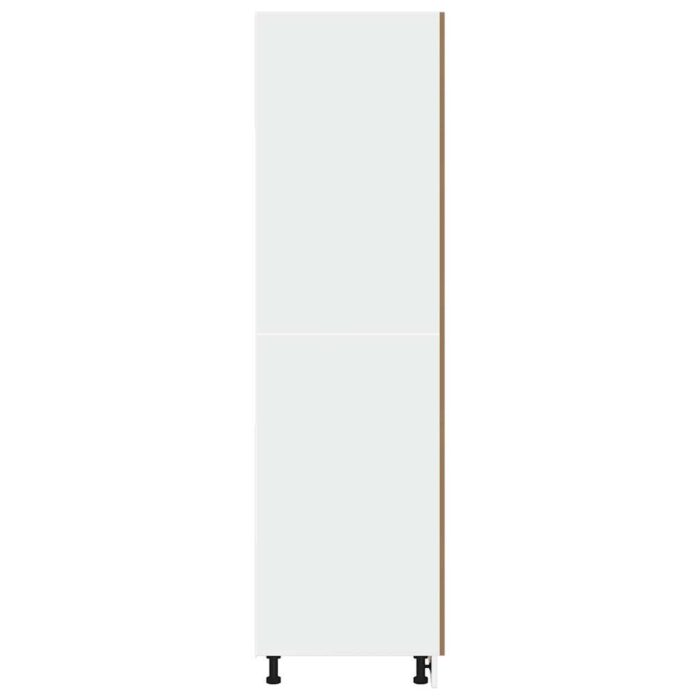 Armoire de réfrigérateur chêne artisanal 60x57x207 cm – Image 5