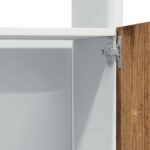 Armoire à micro-ondes "Lyon" vieux bois 60x57x207 cm – Image 10