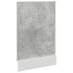 Panneau de lave-vaisselle gris béton 45x3x67 cm – Image 3