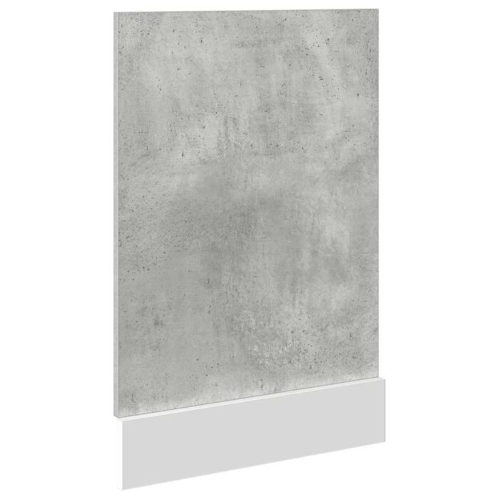 Panneau de lave-vaisselle gris béton 45x3x67 cm – Image 3