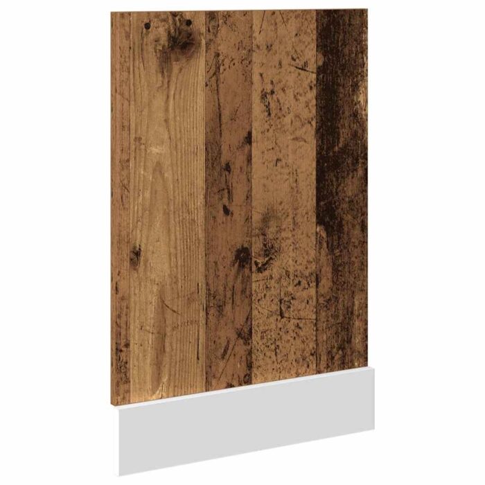 Panneau de lave-vaisselle vieux bois 45x3x67 cm bois ingénierie – Image 3