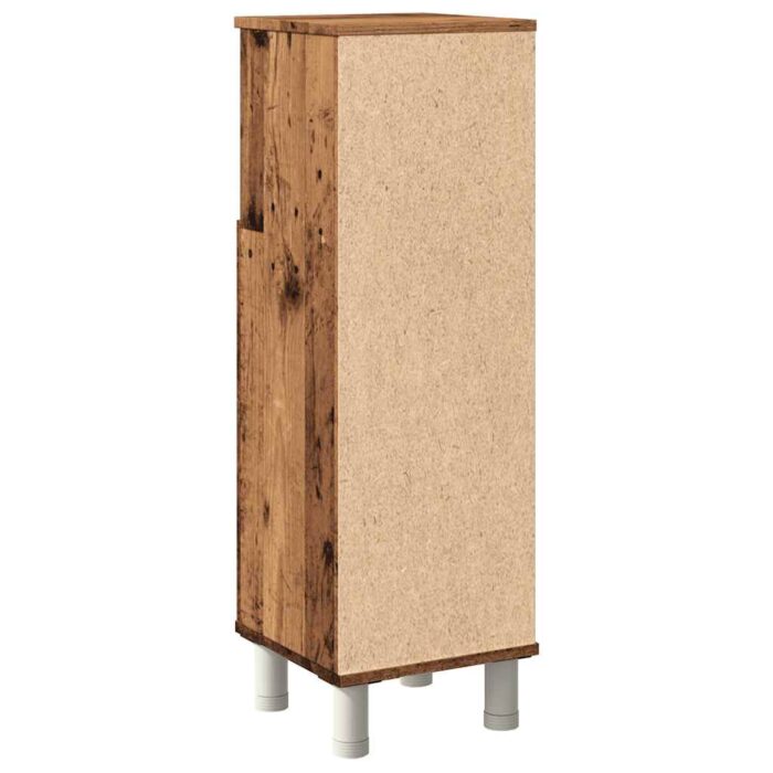 Armoire de salle de bain vieux bois 30x30x95 cm bois ingénierie – Image 4