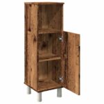 Armoire de salle de bain vieux bois 30x30x95 cm bois ingénierie – Image 5