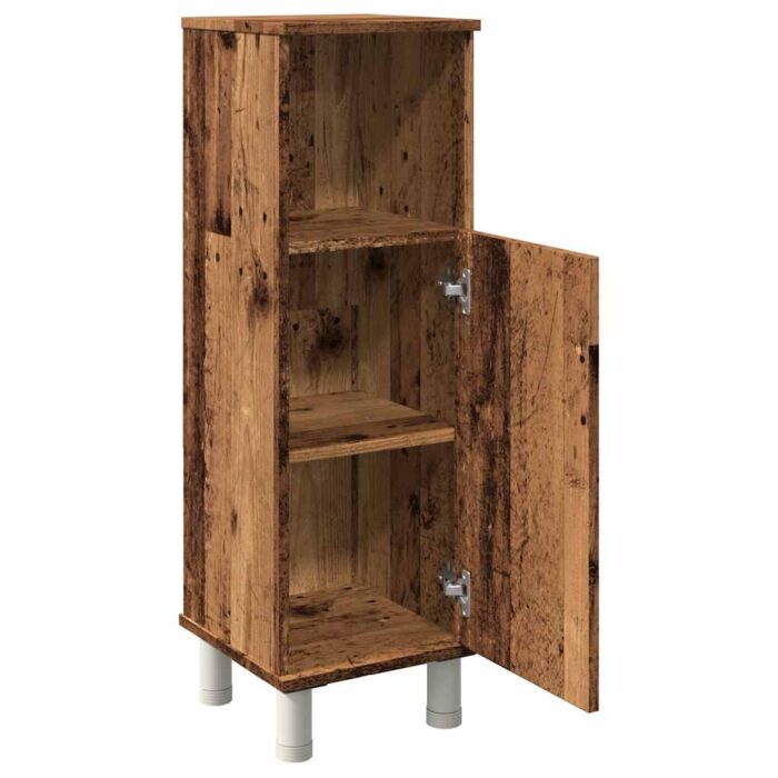 Armoire de salle de bain vieux bois 30x30x95 cm bois ingénierie – Image 5