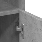 Armoire de salle de bain Gris béton 30x30x179 cm Aggloméré – Image 7