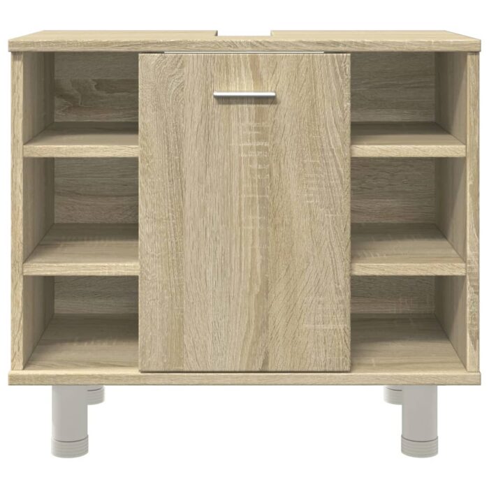 Armoire de salle de bain Chêne sonoma 60x32x53,5 cm Aggloméré – Image 3