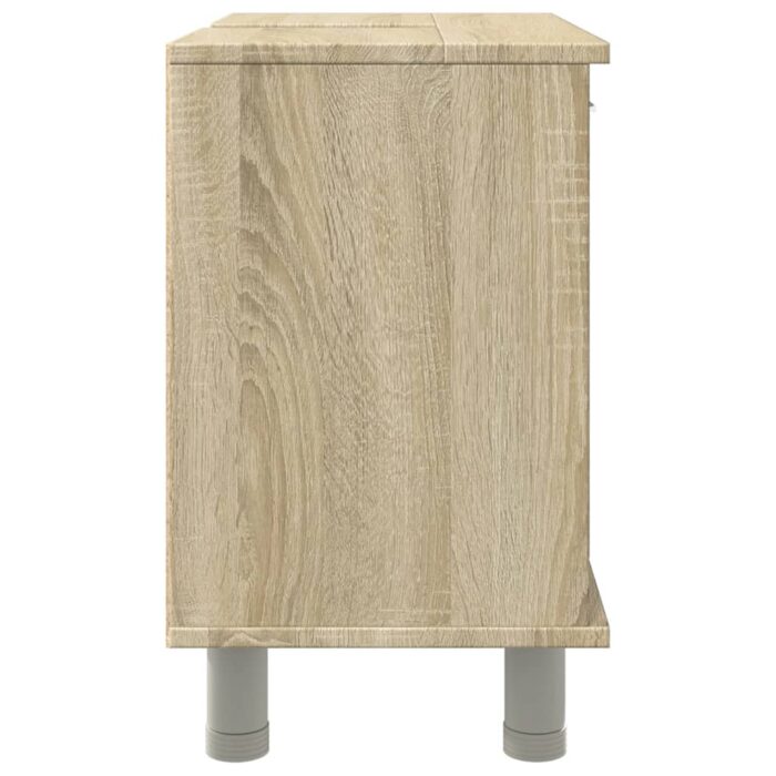 Armoire de salle de bain Chêne sonoma 60x32x53,5 cm Aggloméré – Image 4