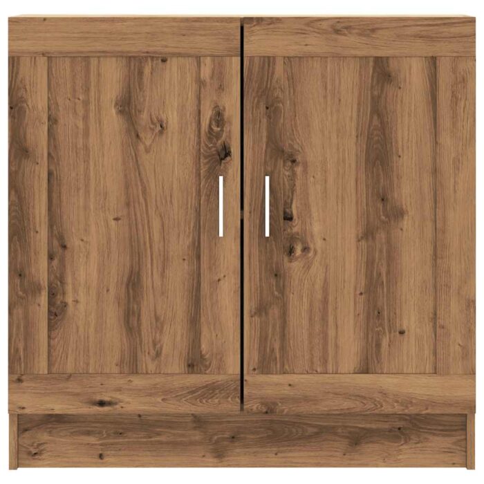 Bibliothèque chêne artisanal 82,5x30,5x80 cm bois d'ingénierie – Image 3