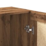 Bibliothèque chêne artisanal 82,5x30,5x80 cm bois d'ingénierie – Image 7