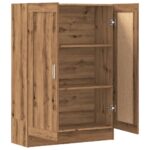 Bibliothèque chêne artisanal 82,5x30,5x115 cm bois d'ingénierie – Image 4