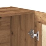 Bibliothèque chêne artisanal 82,5x30,5x115 cm bois d'ingénierie – Image 7