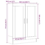 Bibliothèque vieux bois 82,5x30,5x115 cm bois d'ingénierie – Image 9