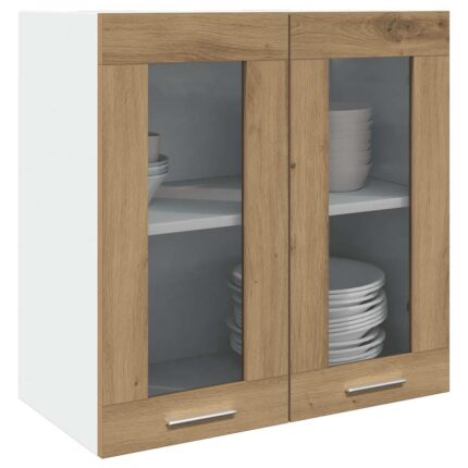 Armoire murale de cuisine "Lyon" avec porte en verre