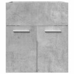 Armoire de lavabo de salle de bain gris béton 41x38,5x46 cm – Image 2