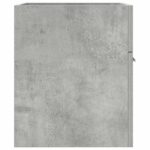 Armoire de lavabo de salle de bain gris béton 41x38,5x46 cm – Image 3