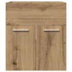 Armoire lavabo de salle de bain chêne artisanal bois ingénierie – Image 2
