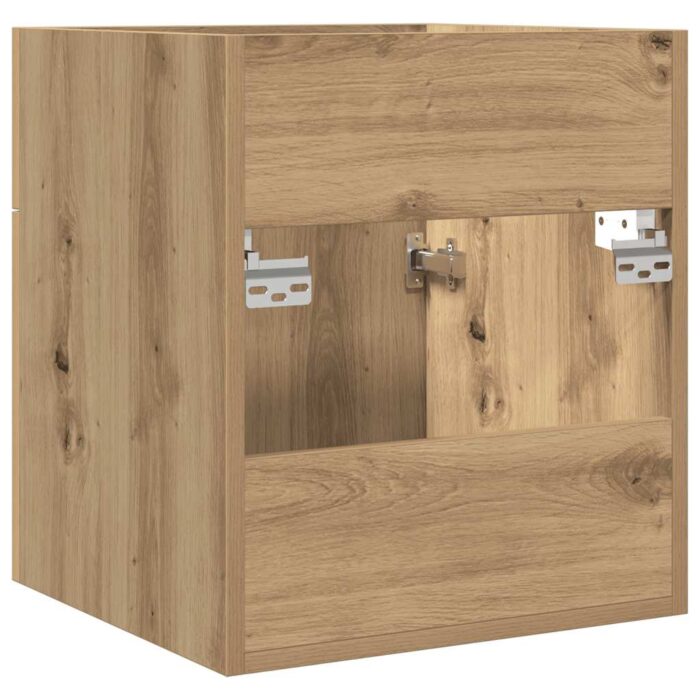 Armoire lavabo de salle de bain chêne artisanal bois ingénierie – Image 4