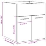 Armoire lavabo de salle de bain chêne artisanal bois ingénierie – Image 8