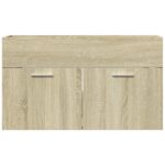 Armoire d'évier Chêne sonoma 80x38,5x46 cm Aggloméré – Image 2