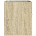 Armoire d'évier Chêne sonoma 80x38,5x46 cm Aggloméré – Image 3