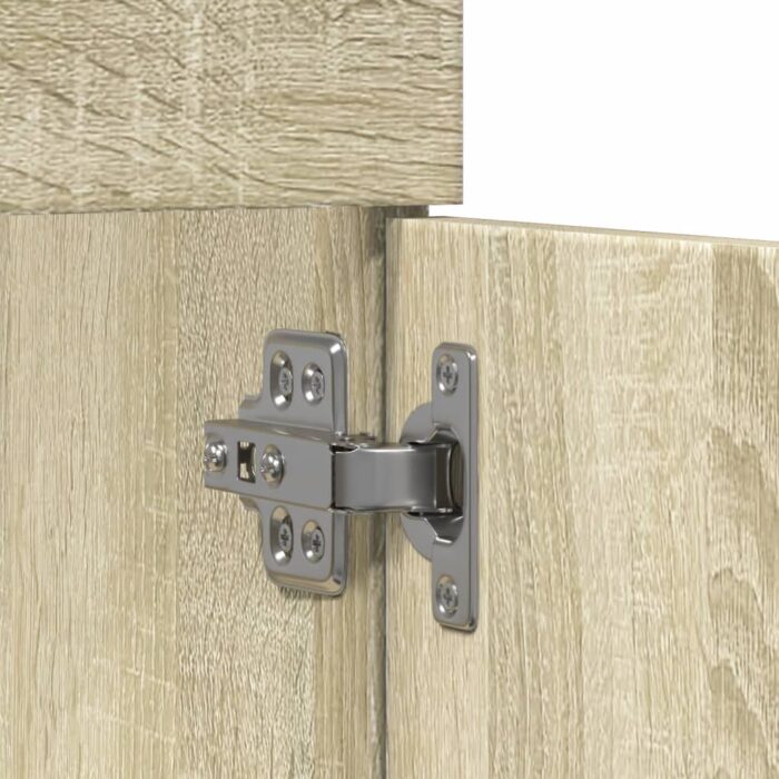 Armoire d'évier Chêne sonoma 80x38,5x46 cm Aggloméré – Image 6