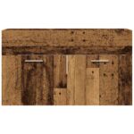 Meuble lavabo de salle de bain vieux bois bois d'ingénierie – Image 2