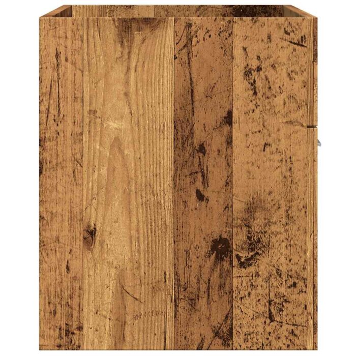 Meuble lavabo de salle de bain vieux bois bois d'ingénierie – Image 3