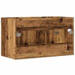Meuble lavabo de salle de bain vieux bois bois d'ingénierie – Image 4
