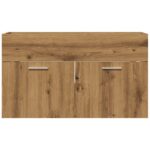 Armoire lavabo de salle de bain chêne artisanal bois ingénierie – Image 2