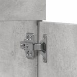 Armoire de lavabo de salle de bain gris béton bois d'ingénierie – Image 6