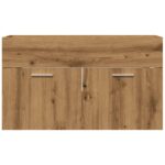 Armoire lavabo de salle de bain chêne artisanal bois ingénierie – Image 2