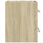 Armoire d'évier Chêne sonoma 60x38,5x48 cm Aggloméré – Image 3