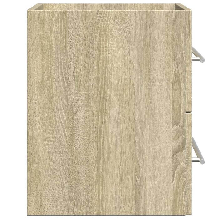 Armoire d'évier Chêne sonoma 60x38,5x48 cm Aggloméré – Image 3