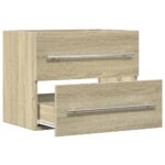 Armoire d'évier Chêne sonoma 60x38,5x48 cm Aggloméré – Image 5