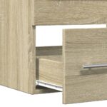Armoire d'évier Chêne sonoma 60x38,5x48 cm Aggloméré – Image 6