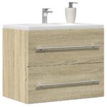 Armoire d'évier Chêne sonoma 60x38,5x48 cm Aggloméré