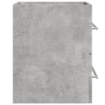 Armoire d'évier Gris béton 60x38,5x48 cm Aggloméré – Image 3