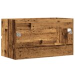 Armoire d'évier vieux bois 90x38,5x45 cm bois d'ingénierie – Image 4