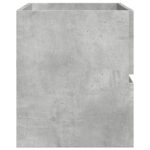 Armoire d'évier Gris béton 100x38,5x45 cm Aggloméré – Image 3