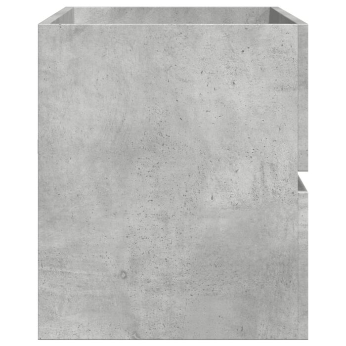 Armoire d'évier Gris béton 100x38,5x45 cm Aggloméré – Image 3