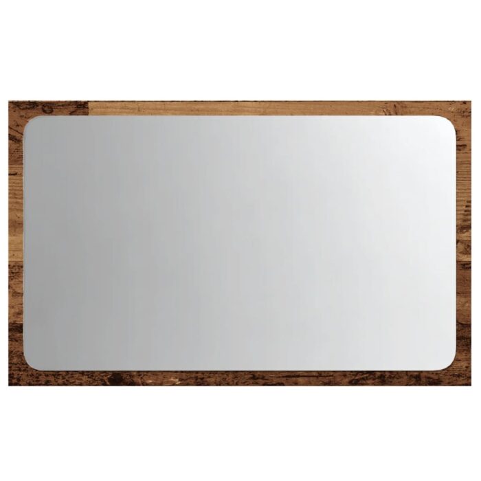Miroir de salle de bain avec lumière LED chêne artisanal – Image 4