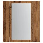 Armoire de salle de bain à miroir LED vieux bois 40x12x45 cm – Image 5