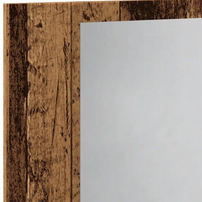 Armoire à miroir LED vieux bois 60x12x45 cm bois d'ingénierie – Image 8