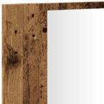 Armoire à miroir LED vieux bois 90x12x45 cm bois d'ingénierie – Image 8