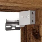 Armoire à miroir LED vieux bois 90x12x45 cm bois d'ingénierie – Image 9