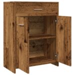 Armoire de salle de bain vieux bois 60x33x80 cm bois ingénierie – Image 5